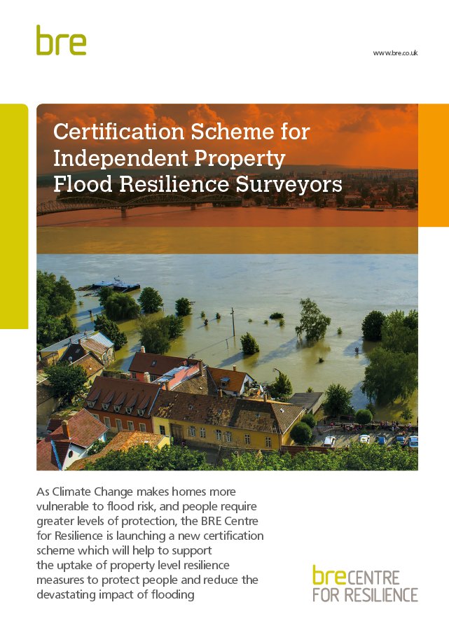 BRE launch new training programme &amp; certification scheme for property #flood #resilience surveyors at @bre_group Flood Resilience House