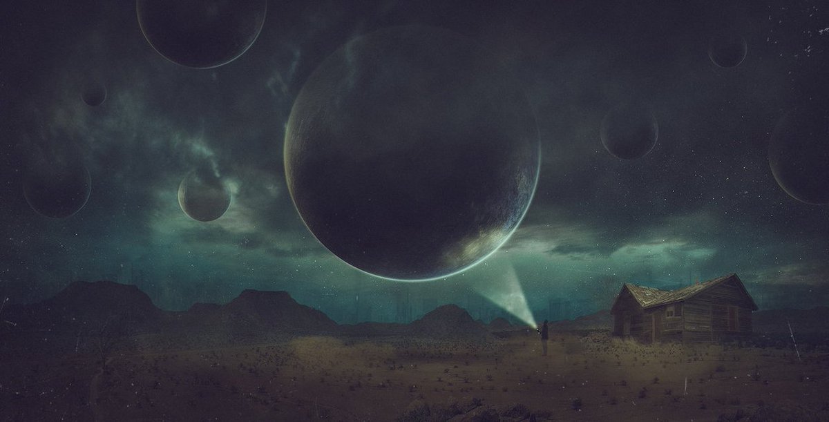 DeviantArt's tweet photo. We are not alone. 🌌 🔦 https://t.co/3WBiad85t5 https://t.co/LOEi8Toa9h