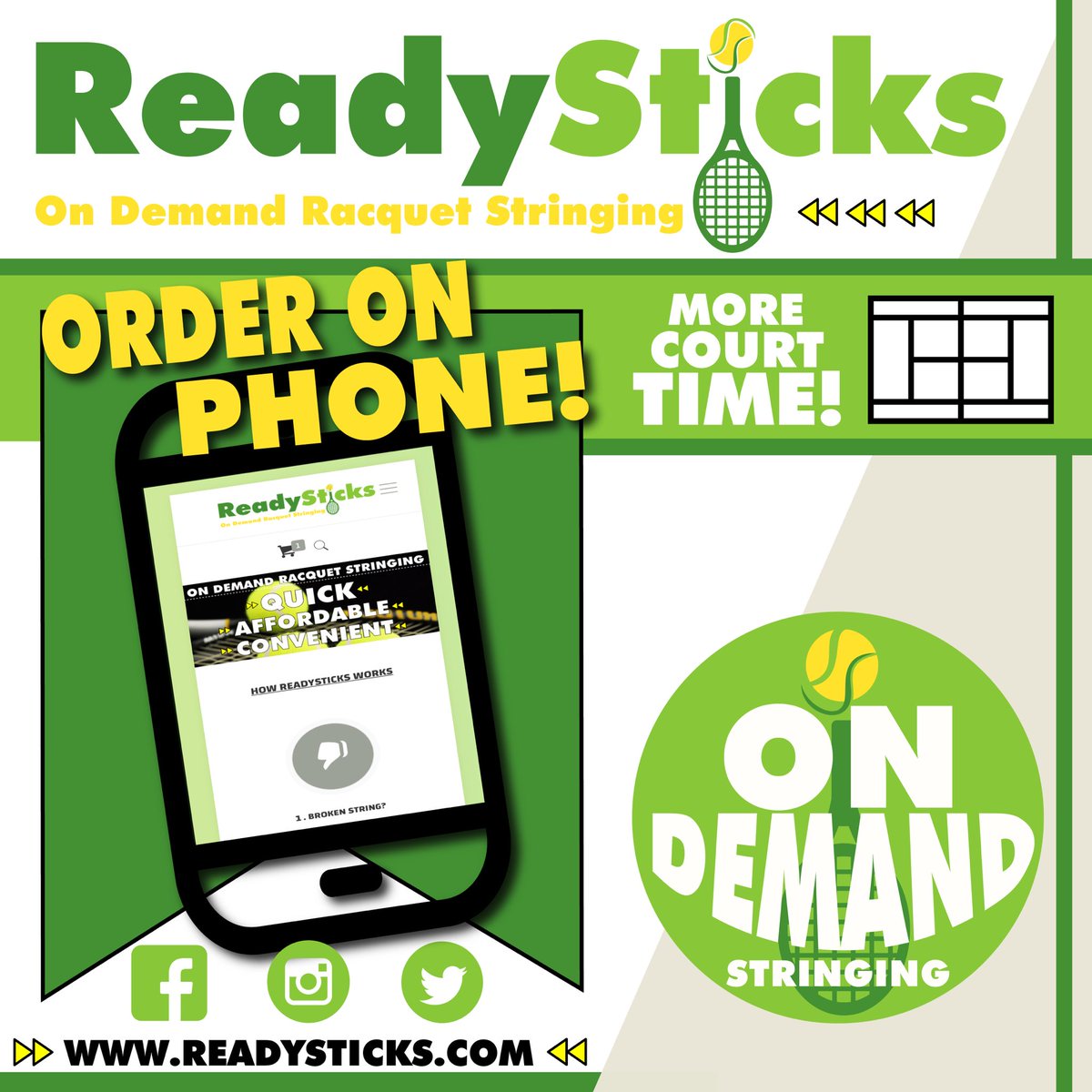 ReadySticks's tweet photo. Order your #racquet restringing from your couch! In your #comfies! Visit our website to get started today! @ReadySticks #tennis #friday https://t.co/9o2ae6qe81