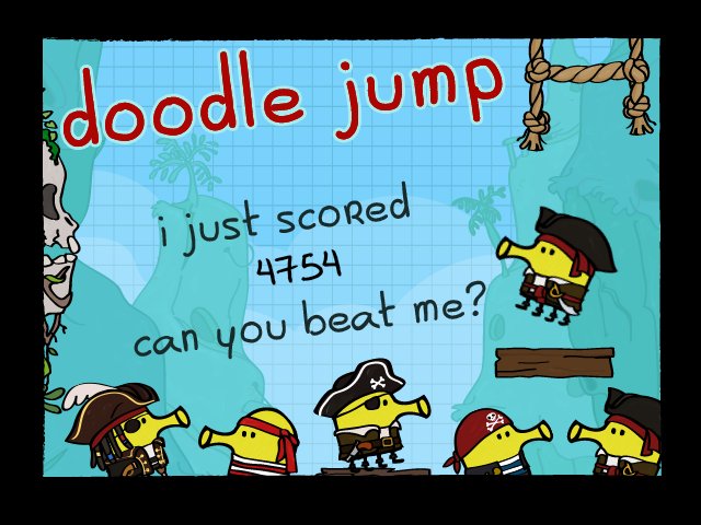 xMummyBx's tweet photo. I just scored 4,754 on doodle jump!
for android: https://t.co/gzqq4lc7mJ
for ios: https://t.co/0zGg0L9xRR
for wp8+: https://t.co/NaUWfaJ1mV https://t.co/Yl8Rnr9RWE
