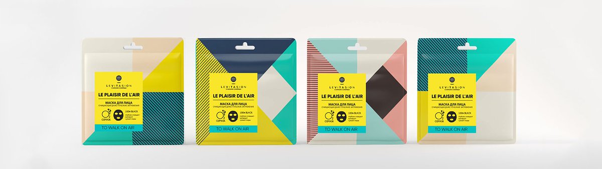 На нашей обложке — концепт упаковки масок для лица Le Plaisir de l'Air от Нины Кабановой. Проект полностью: behance.net/gallery/476498…