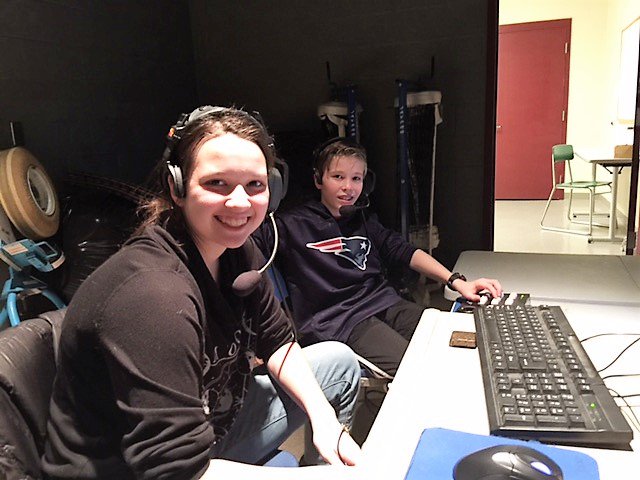 lms_computers's tweet photo. 8thGrTech&amp;Media: Tech &amp; Media students working the press box at LHS Basketball game.  Great experience! #CollegeandCareerReady #STEM https://t.co/T6p7EVXlt6