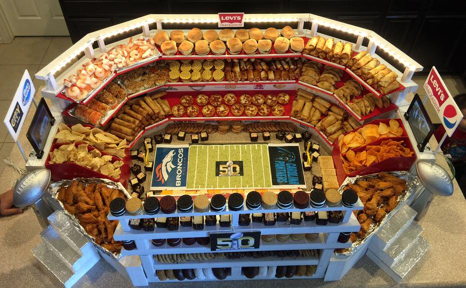 Super Bowl snack stadiums are ridiculous