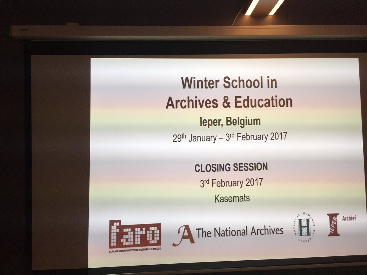 Final presentations of #WinterSchool2017 feature excellent curriculum design support of major national archives &amp; libraries <a href="/NatlHumanities/">National Humanities Center</a>