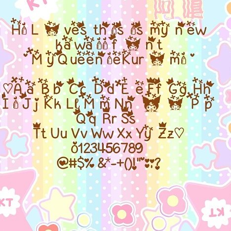SoyAdrianBos's tweet photo. Kawaii Font. 💗
#Kawaii #font #fontcollector https://t.co/O5jMhvcECC