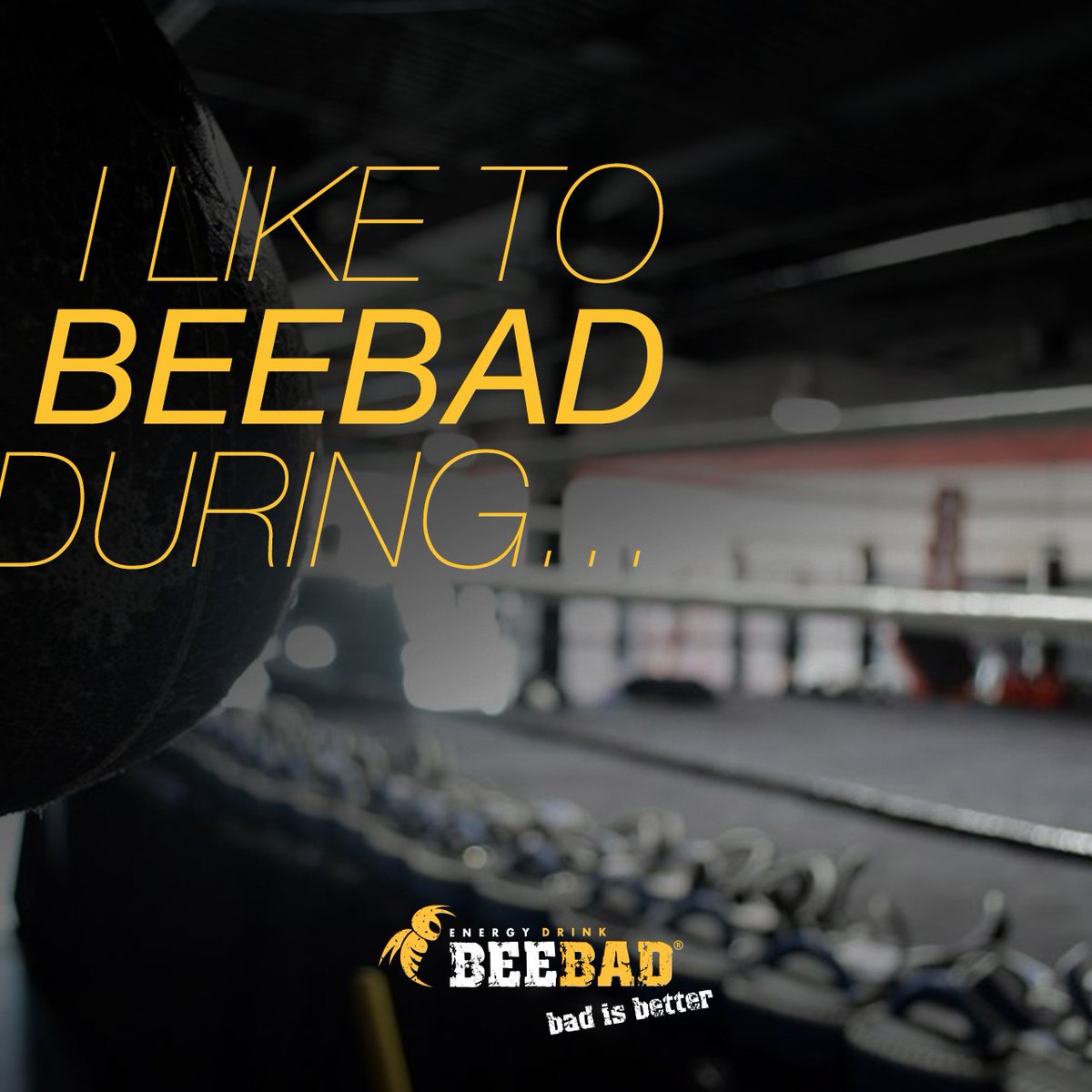 beebadusa's tweet photo. What’s your BeeBad lifestyle? Tag us and let us know. #BadIsBetter #BeeBad #EnergyDrink https://t.co/S2lUDEbre0