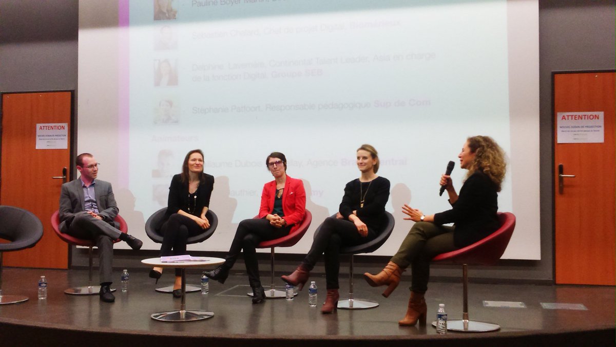patducher's tweet photo. Les nouveaux métiers du digital, conférence passionnante à Sup de Com hier @AdetemLyon #adetemclub #SDCConf https://t.co/euYyNHXcli