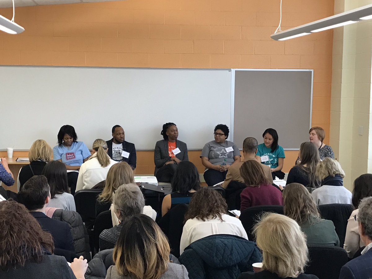 DCScholars's tweet photo. It's panel time with teachers, leaders, and parents from @DCScholarsPCS #FirstFridaysDC https://t.co/eW42voba2q