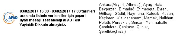 AFAD_UYARI's tweet photo. Test Mesaji AFAD Test Yayinidir Dikkate almayiniz. https://t.co/HN4cxQ4mxW