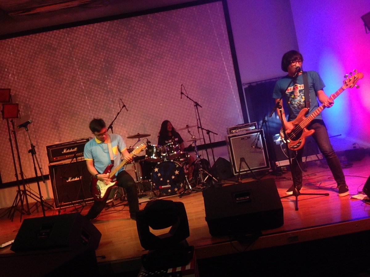 Closing the event:

<a href="/Spikeweed1234/">The Spikeweed</a> and <a href="/therangrangs/">The Rang-Rangs</a> give their best Screeching Weasel and The Queers impressions respectively. <a href="/atamerica/">@america</a>