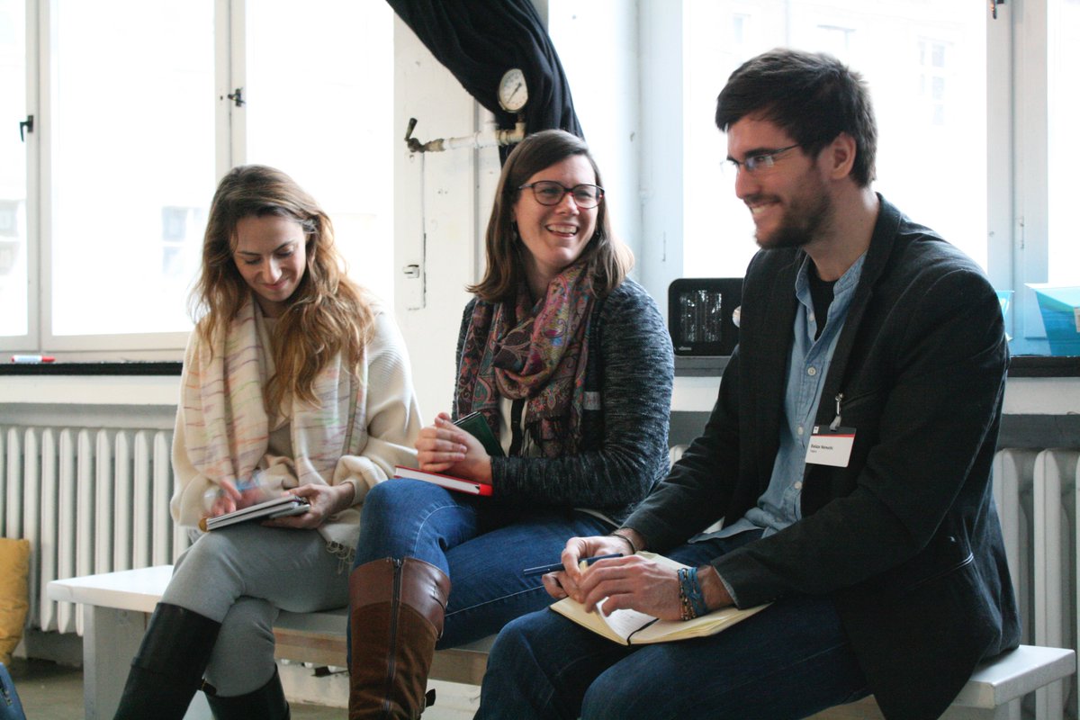 Migration__Hub's tweet photo. BarCamp #MHNopening with @GoVolunteer_com @metacollect @GSBTBerlin @HPI_DSchool @SharedStudios @DB_Presse and more. Thanks to all! π https://t.co/GknIkDZou6