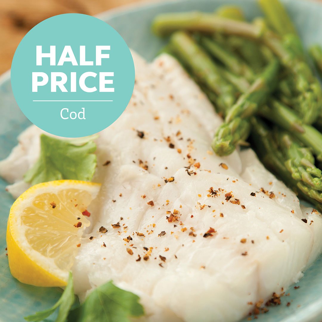 Half Price Cod, Fresh from the Sea Today!