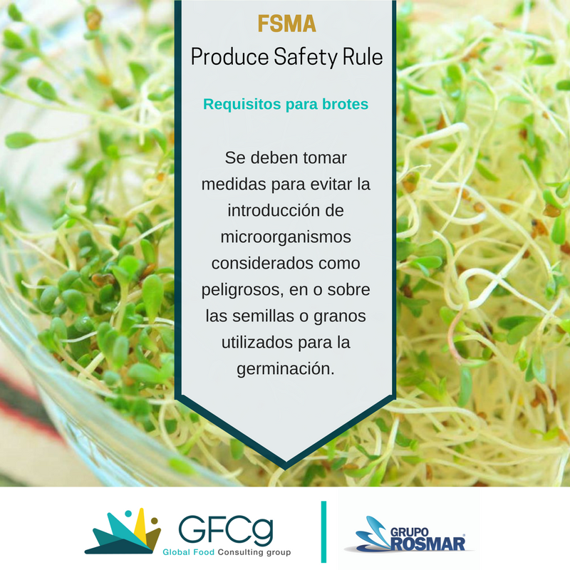 GrupoRosmar's tweet photo. Requisitos de FSMA Produce Safety Rule para brotes
#GFCg https://t.co/crpyyL8sgW