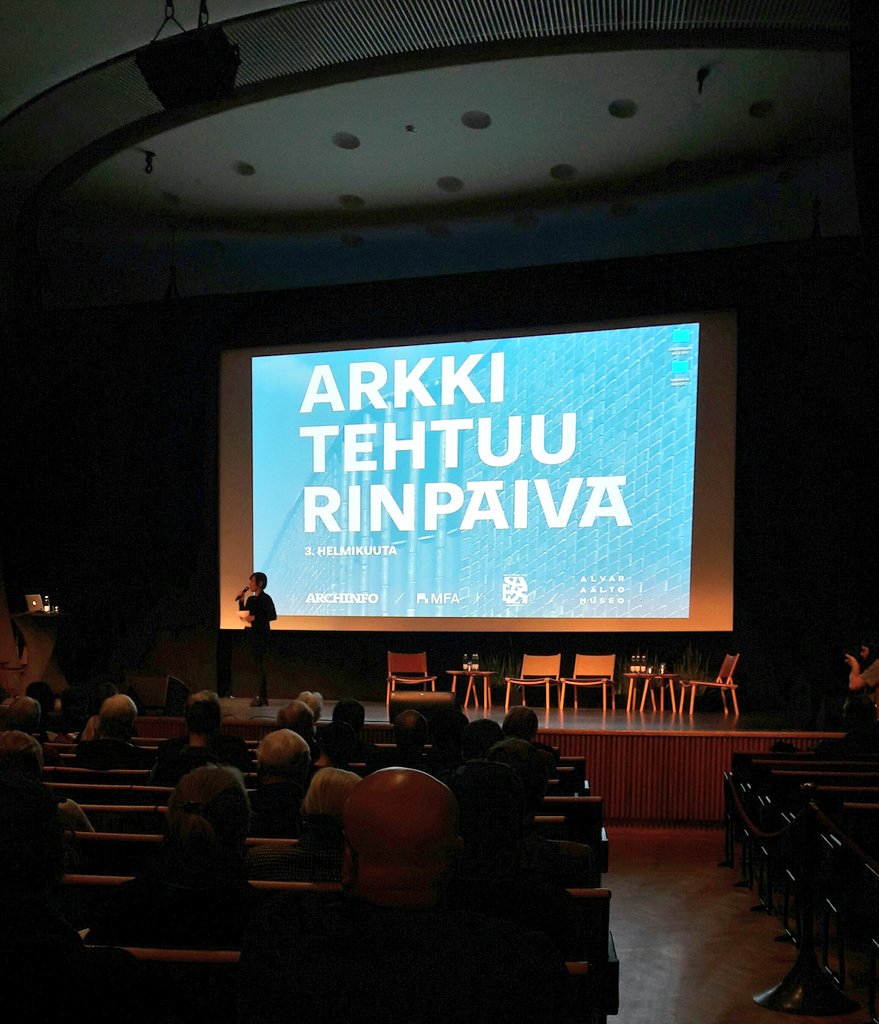 MFA_fi's tweet image. #Arkkitehtuuri'n päivä alkaa! Jännittäviä puhujia tiedossa! And so #Architecture Day begins! Exciting lectures ahead! #archday