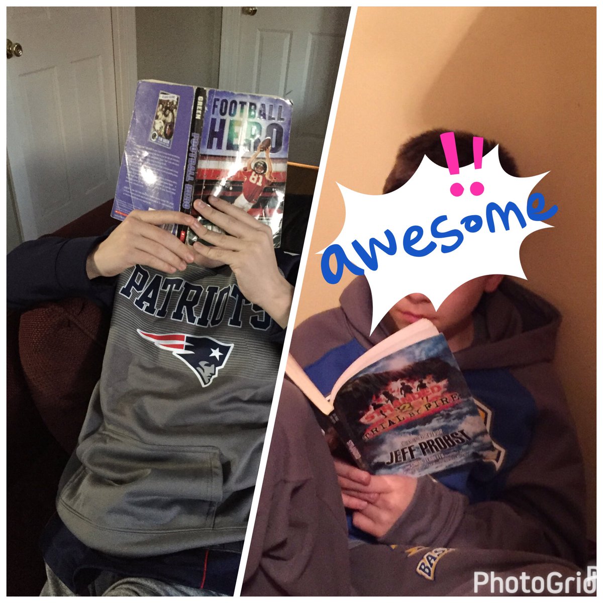 Middle schoolers caught reading! Read-A-Thon 2017 #notcooltopostmypicture <a href="/MMSHull1/">mms-hull</a> <a href="/HullMaPTO/">Hull Ma PTO</a>