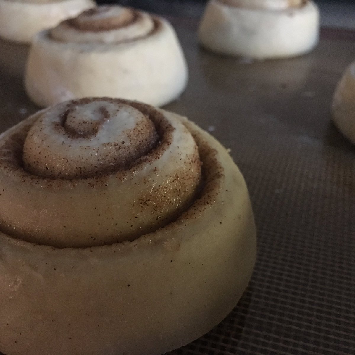 SymondsAmy's tweet photo. Cinnamon buns today @glazebrookhouse  #lastday https://t.co/ZPvic3V2EG