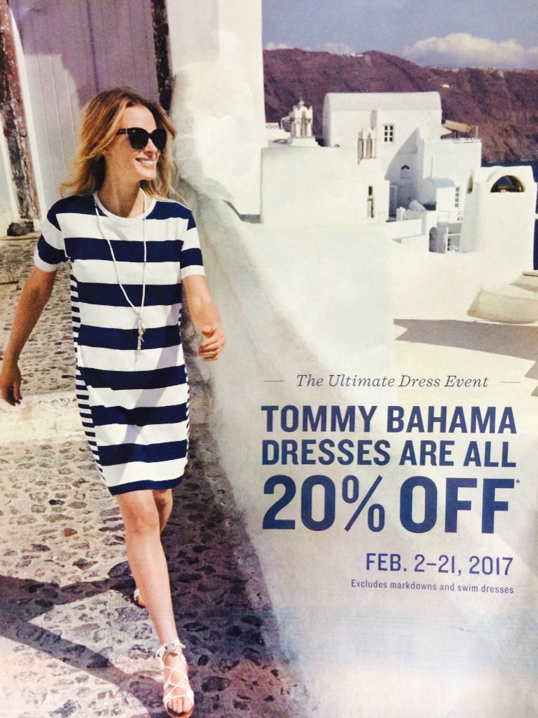 Shop #tommybahama February 2-21 and get 20% off all full price dresses <a href="/Dillards/">Dillard's</a>