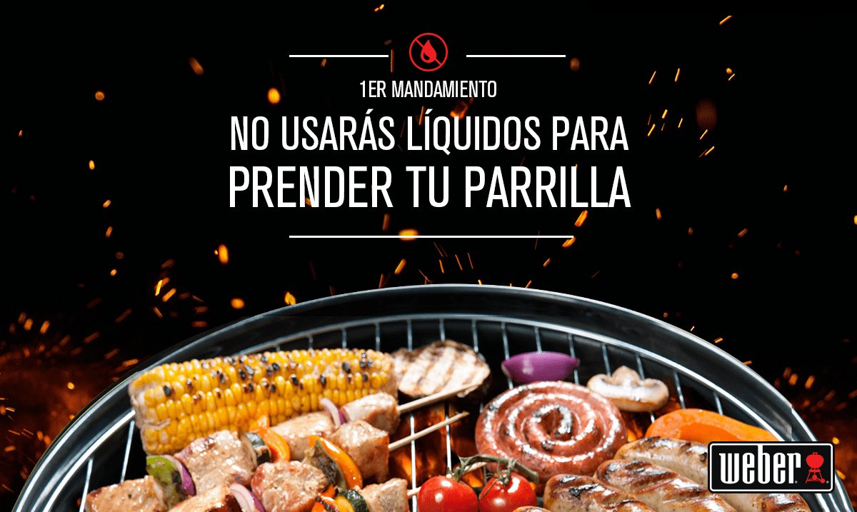 webergrillscl's tweet photo. #TheWeberWay - No uses combustibles para prender tu parrilla. Son químicos que terminarán en tu comida https://t.co/UVlU9p8juG