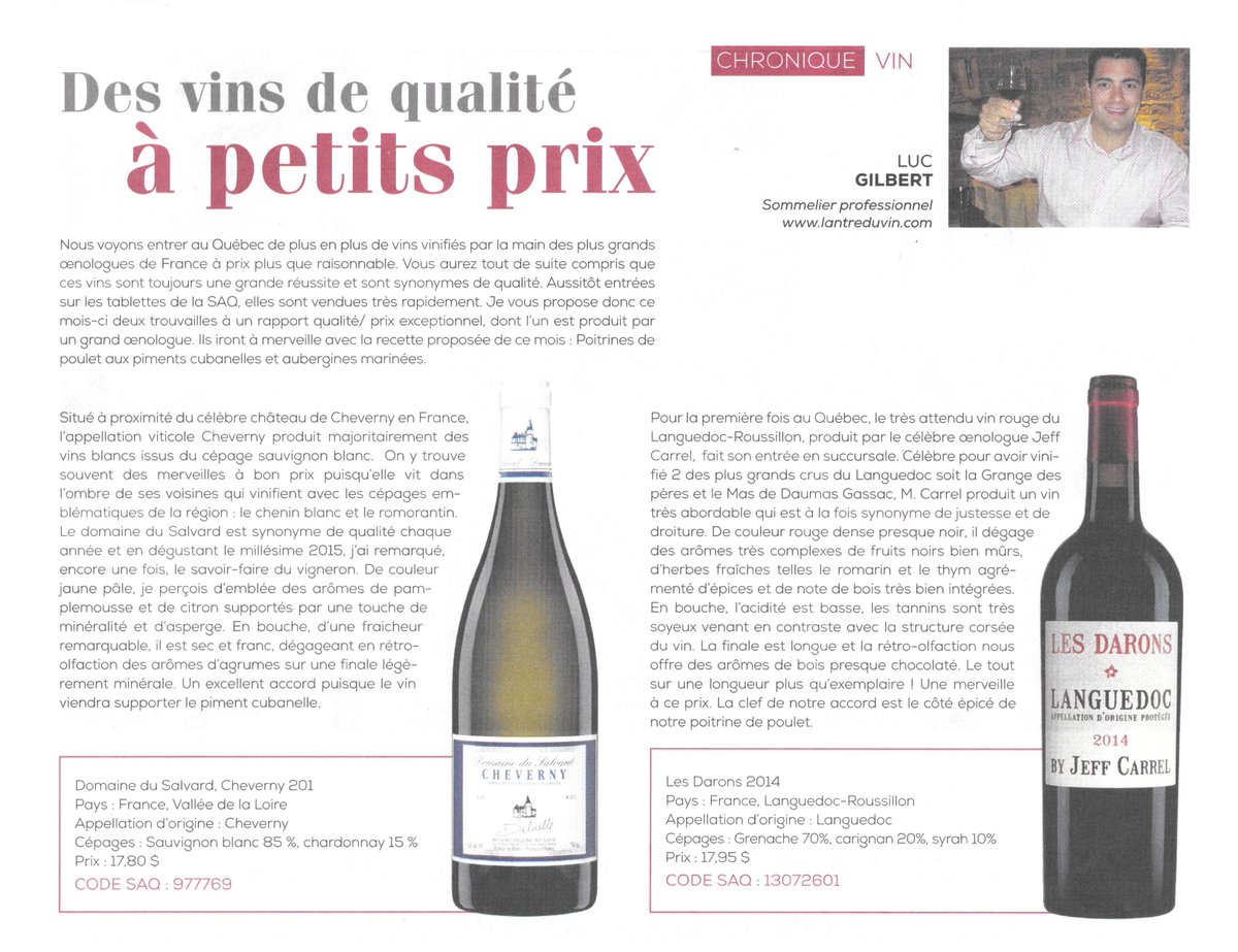 Antreduvin's tweet photo. Pour la première fois au Québec, un vin rouge très attendu. Aussi, un vin blanc qui se vend rapidement! https://t.co/eAGEjmfkho
