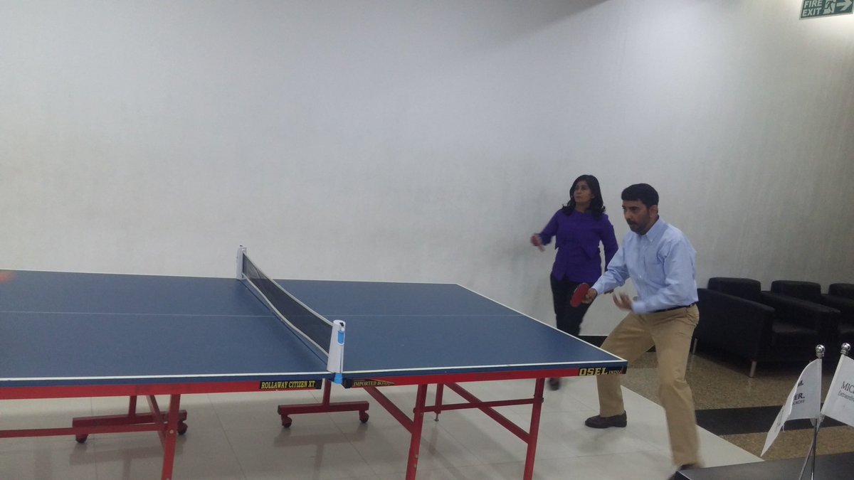 garp12's tweet photo. Fun friday with @MicrolandCorp #Leadership #fitness #funatwork #TableTennis @ajblr @anotheryogi @riteshaishere !! https://t.co/RhJKoEkv37
