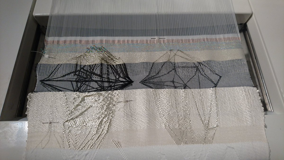 weavingfutures's tweet photo. Ismini Samanidou is creating some very exciting designs on the @DigitalWeavingN TC2 loom based on closed underground stations.
@ltmuseum https://t.co/ZeBGCx9Trd