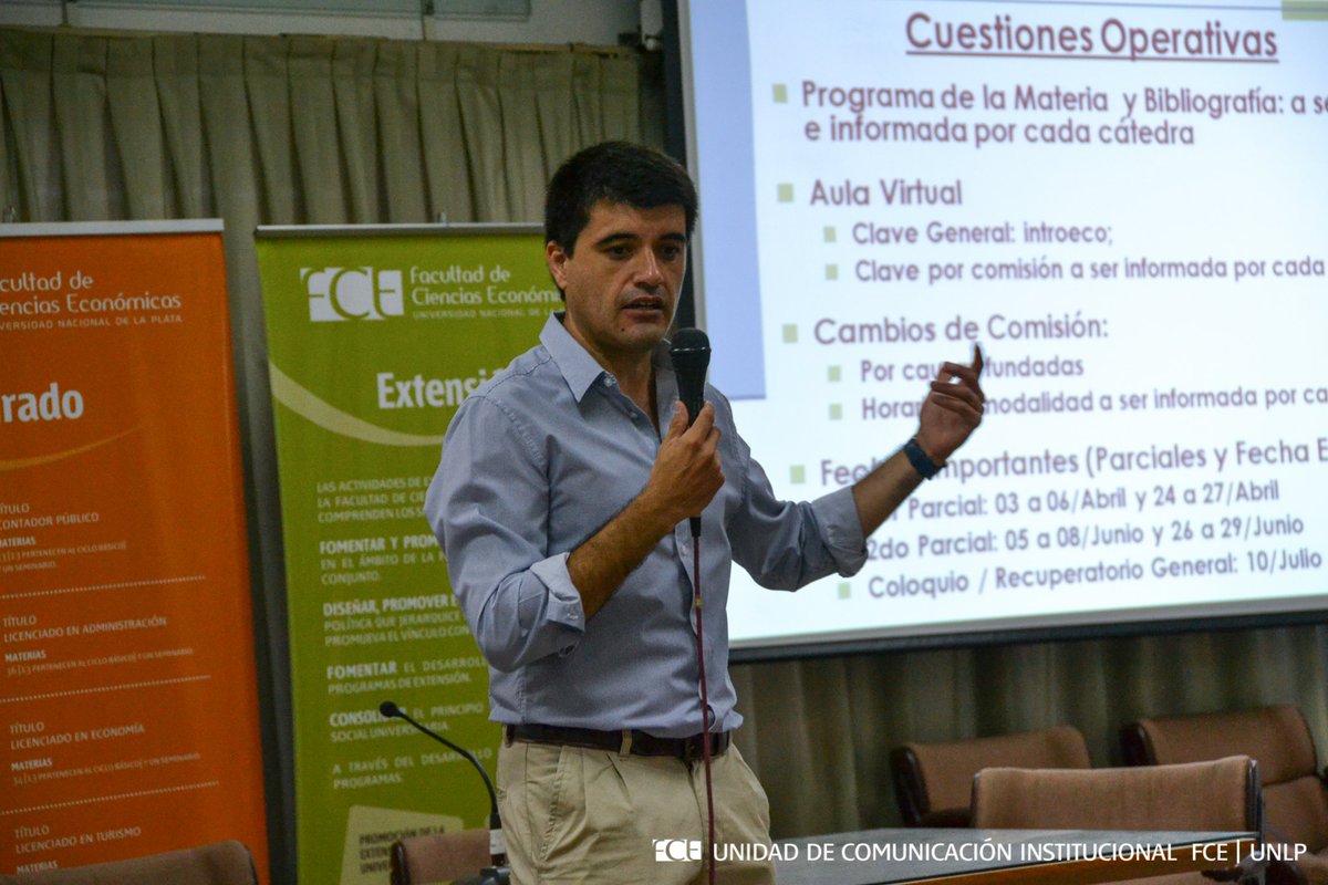 economicas_unlp's tweet photo. Recién finalizaron las charlas de las materias Administración I, Introducción a la Economía, Matemática I y Geografía Turística Argentina https://t.co/noI8EnFrLF
