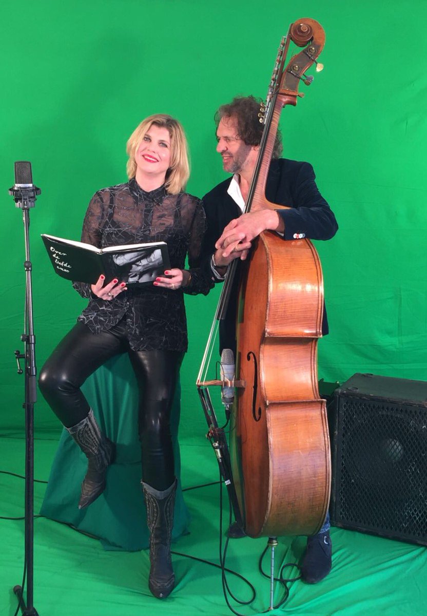 Opname voor het evenement Cultuur Explosie De Wolde met <a href="/HarryEmmery/">Harry Emmery</a> op contrabas