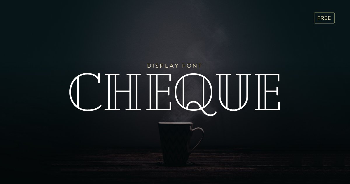 Check out Cheque #FREE #Font. Our latest release is available for download from here: bit.ly/chequefree
