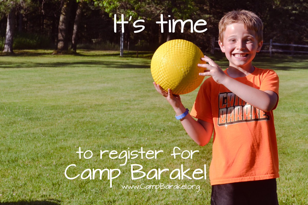 CampBarakel's tweet photo. It's time to register for summer camp at Barakel! https://t.co/fdnGRO6Qtd #Barakel2017 #75yearsofBarakel https://t.co/LDMN5SIfre