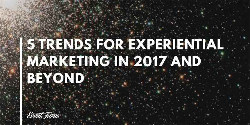 5 Trends for #ExperientialMarketing in 2017 and Beyond hubs.ly/H066pfB0 #EventProfs #EventMarketing #MarketingProfs