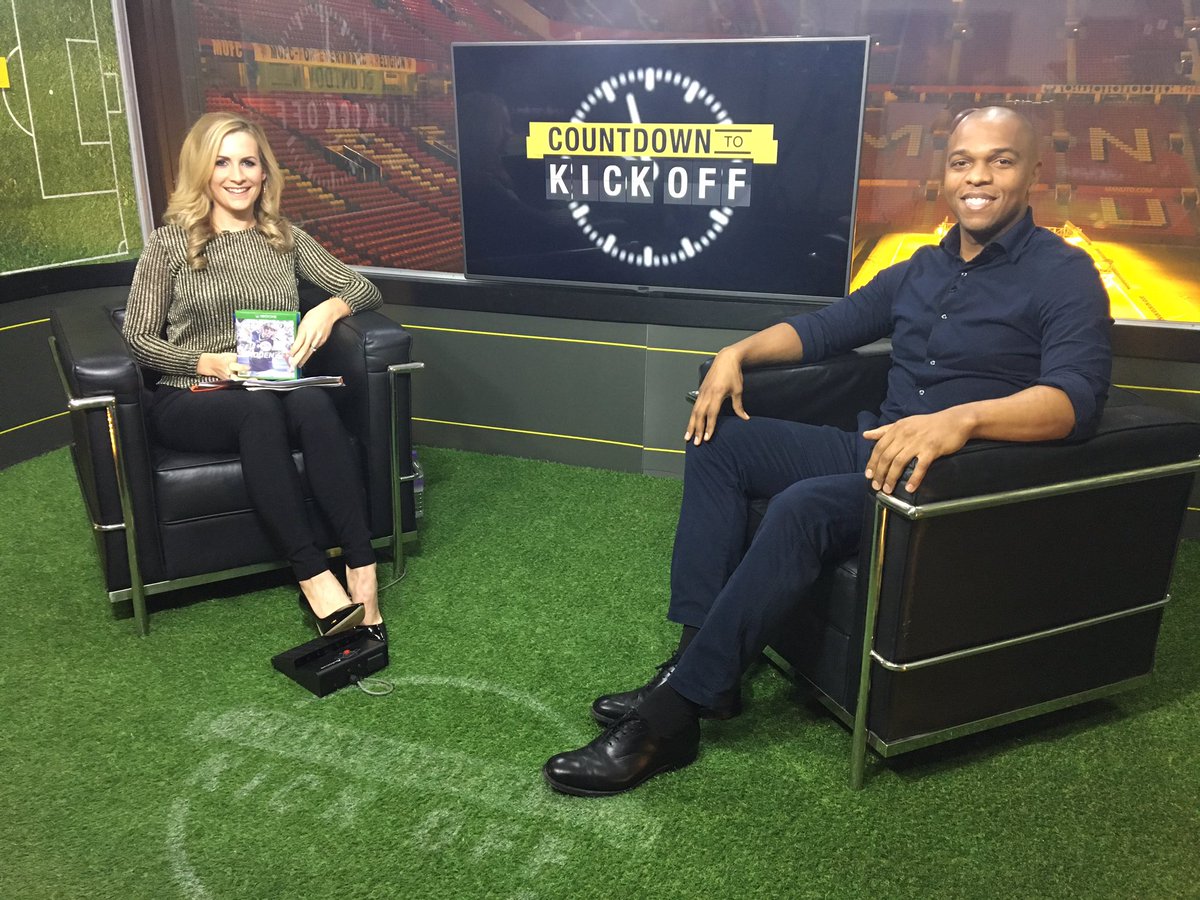 QuintonFortune's tweet photo. #MUTV with @hannah1east on @ManUtd #manutd #mutvhd #OldTrafford #countdownkickoff https://t.co/oCNKW5JuNw