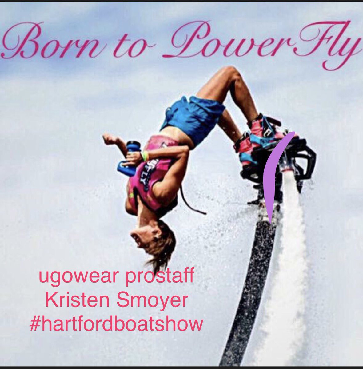 ugowear's tweet photo. #hartfordboatshow a week away and we have #flyboarder #kristensmoyer joining us in the festivities #ugocrew #daretobefree #TGIF https://t.co/exf42ptzlM