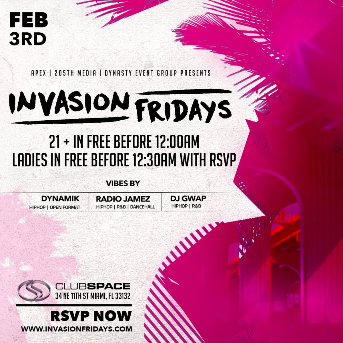 itsdynamik's tweet photo. space tonight, ladies in FREE till 12:30 🚀 #InvasionFridays https://t.co/0vx0pnS1jt