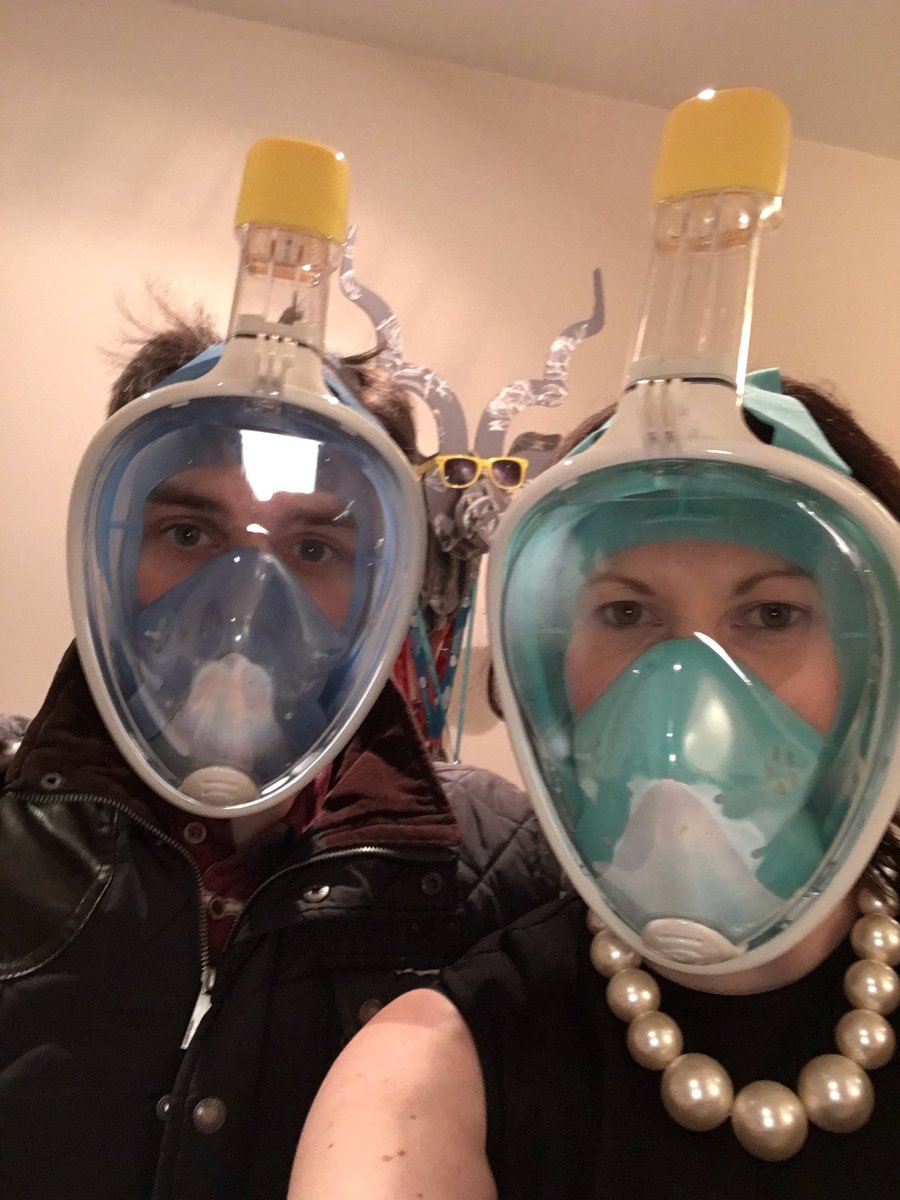 Vic_Halliday's tweet photo. Prepping our coolness for the #DominicanRepublic #scubamasks #withkevinthekuduinthebackground https://t.co/mxDTFcHF4H