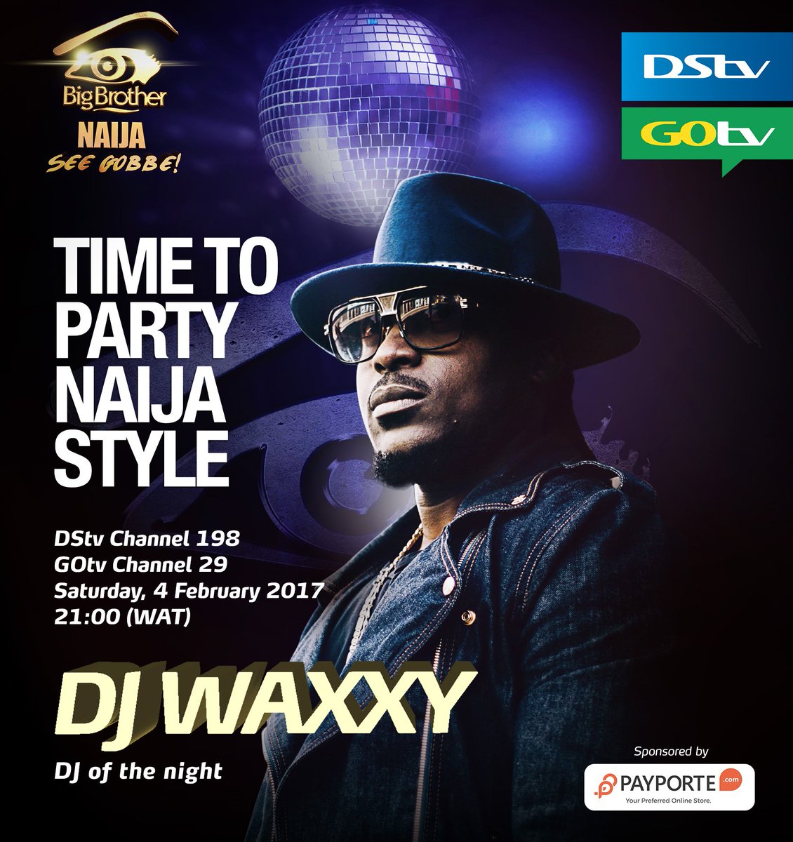 BBNaija's tweet image. Tomorrow night @DJWaxxy headlines our #BBNaija House party at 21:00 WAT. Make sure you're watching! More here: bit.ly/2kq0oYp