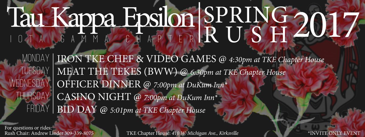 So this is happening. #tke #rushtke #springrush #trumanstate