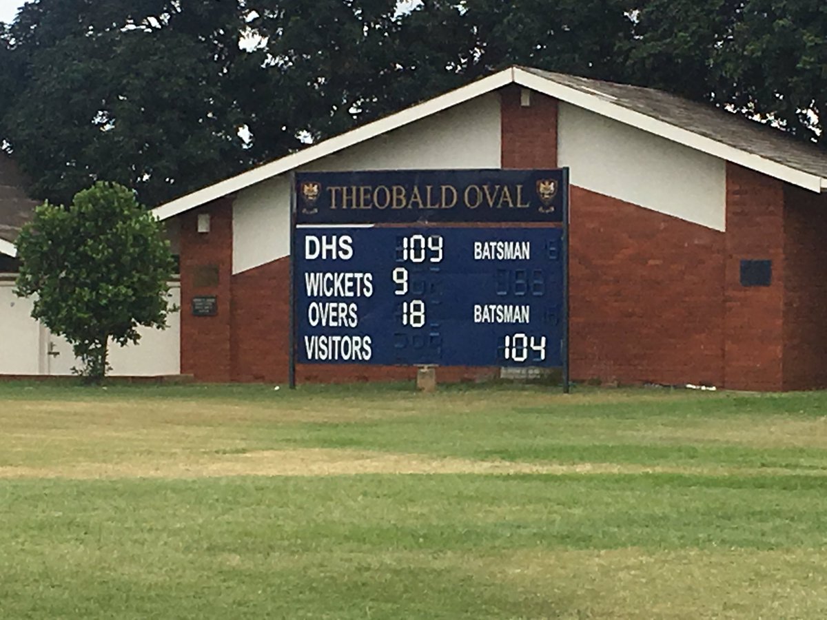 DHS 3rd XI or 1st XV rugby starting the wknd off with a 5 run victory over Clifton in a T20 match today. Craven Week 9-Nohamba with 55 runs!