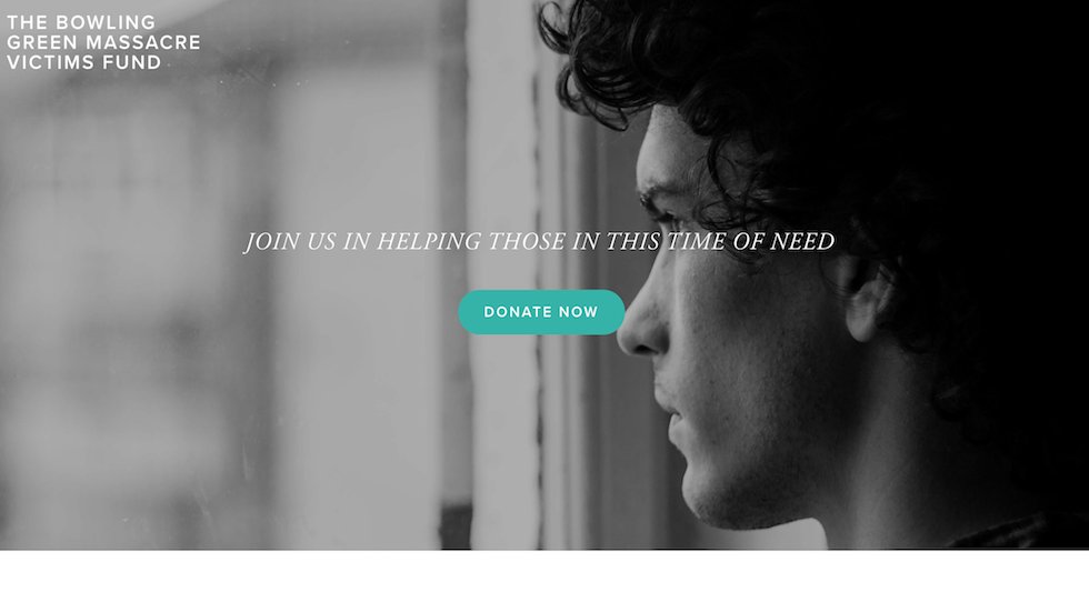 thehill's tweet image. There is now a "Bowling Green Massacre Victims Fund" website and it redirects to the ACLU donation page hill.cm/HUrgCSx