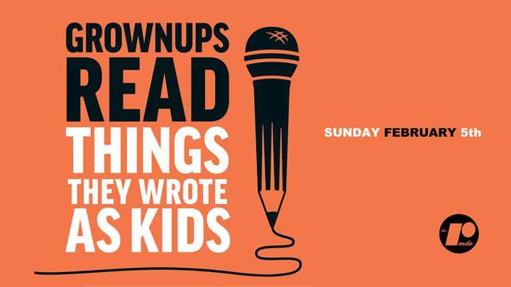 therondobar's tweet photo. Watch grownups read things they wrote as kids this sunday!! If everyone was as good as I thought I was this should be fun #TheRondo #Windsor https://t.co/hZWKFjB2zO