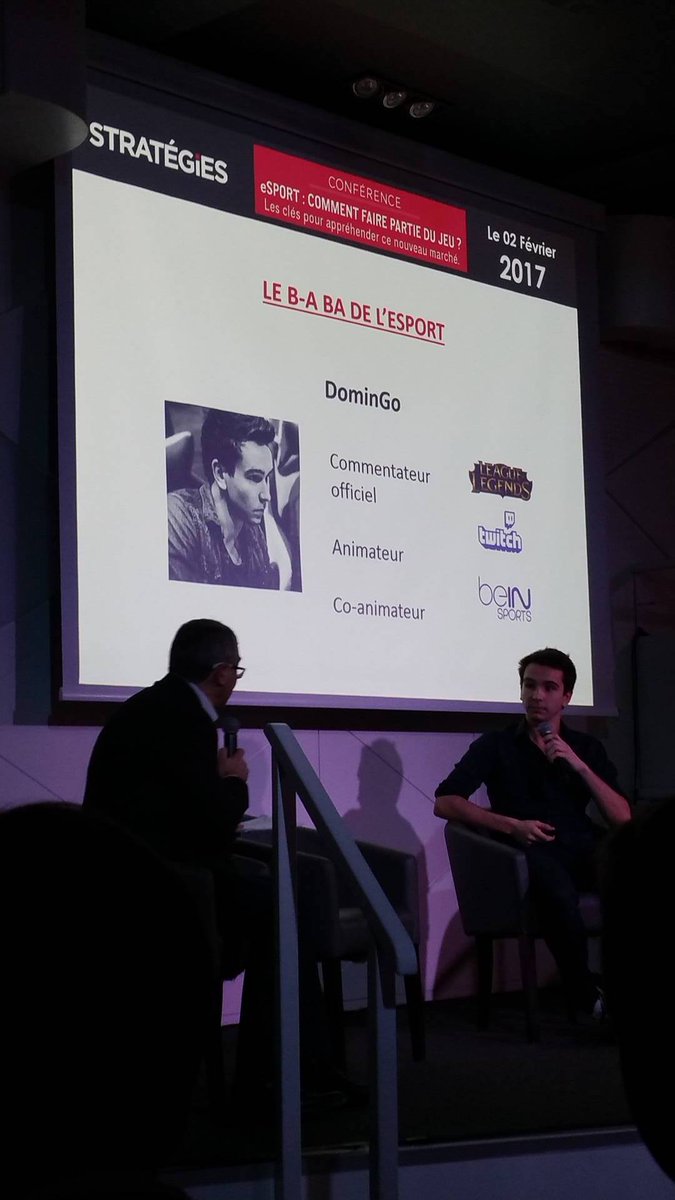 Spirit_Of_Gamer's tweet photo. Sympa cette conférence @Strategies dédiée à l’eSport et à ses fondamentaux :-)
Belle intervention de @DominGo
#STRATeSport #SpiritOfGamer https://t.co/hsQbqGPu9x