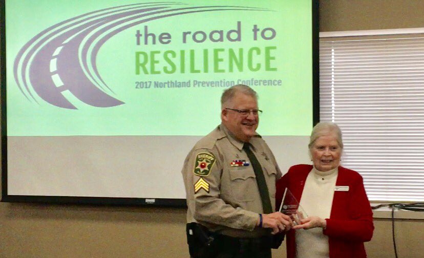 SheriffClayCo's tweet photo. This morning Sgt. Taylor was inducted into Northland Coalition's Prevention Volunteer Hall of Fame. #Congrats to all award recipients! 🏆 https://t.co/CVAmunjVtA