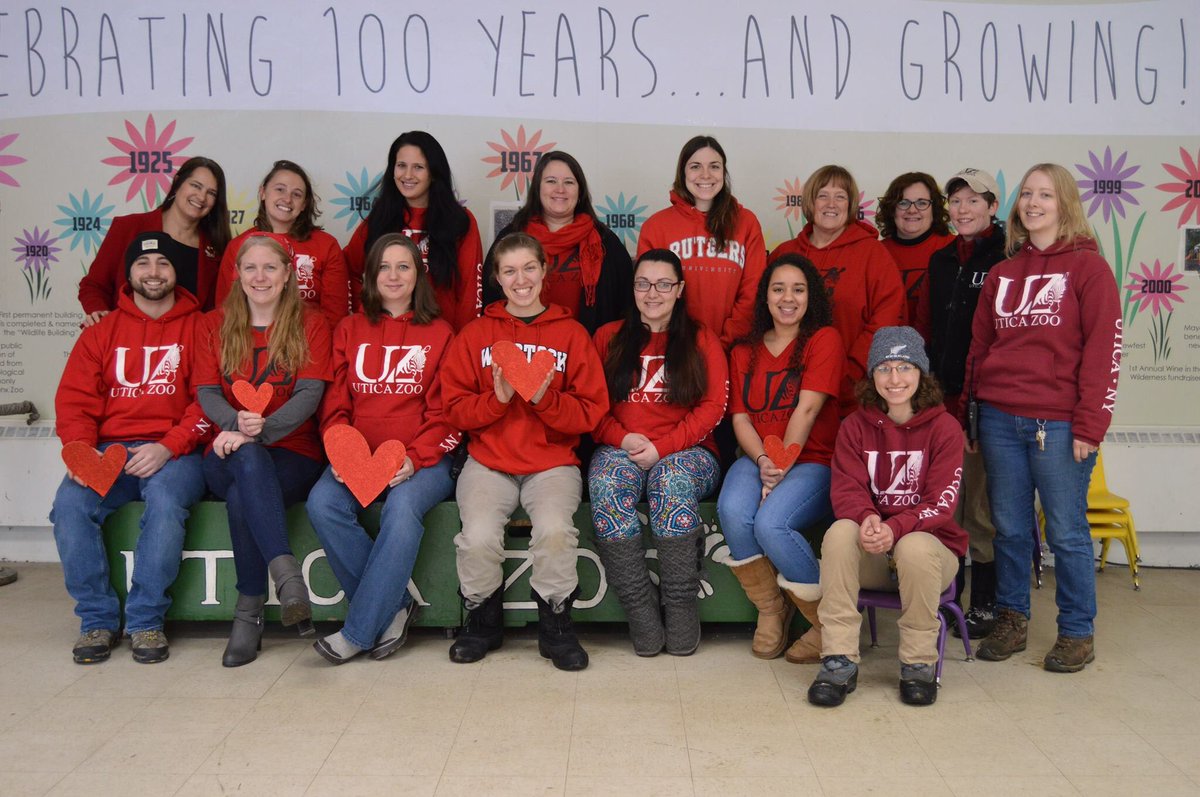 UticaZoo's tweet photo. UZ staff is wearing red today to support #GoRedForWomen. Join us for a Red Tea Party at 3:30pm: https://t.co/V4E2zigiFi #GoRedUtica https://t.co/zTixHfkcZQ