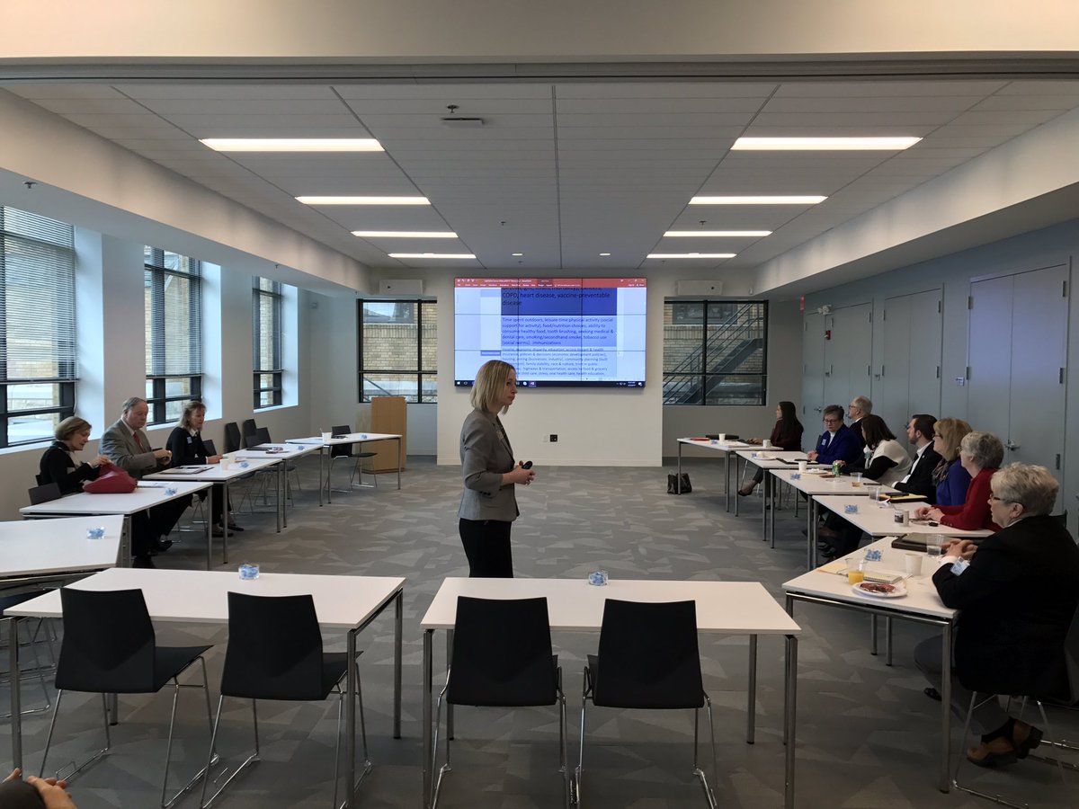 Discussing the question "What is health?" at the first Healthy Kansans Caucus meeting at <a href="/KHIorg/">Kansas Health Institute</a>