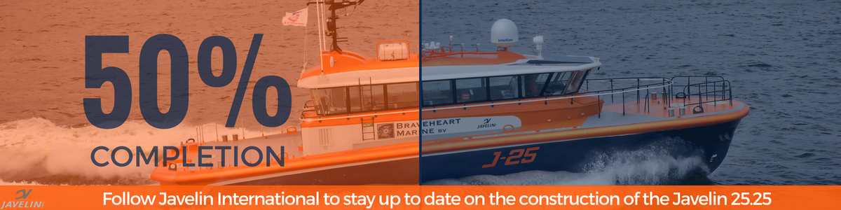 Sign up for the newsletter to stay up to date on the construction of the Javelin 25.25.    goo.gl/TCJWQn  #newbuild #vessel ⚓️