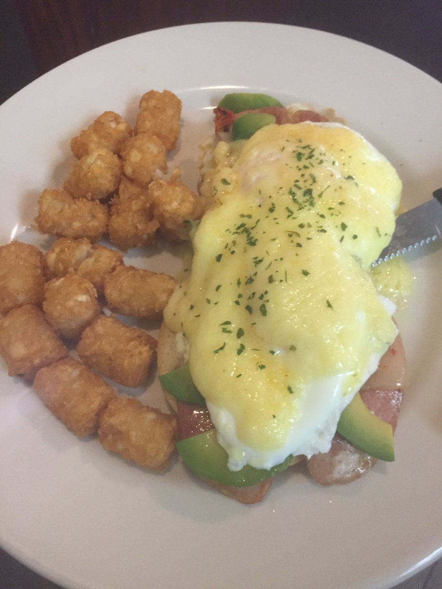 New Benedict. Avocado, Roasted Tomatoes, Turkey Bacon. A fresh taste of summer