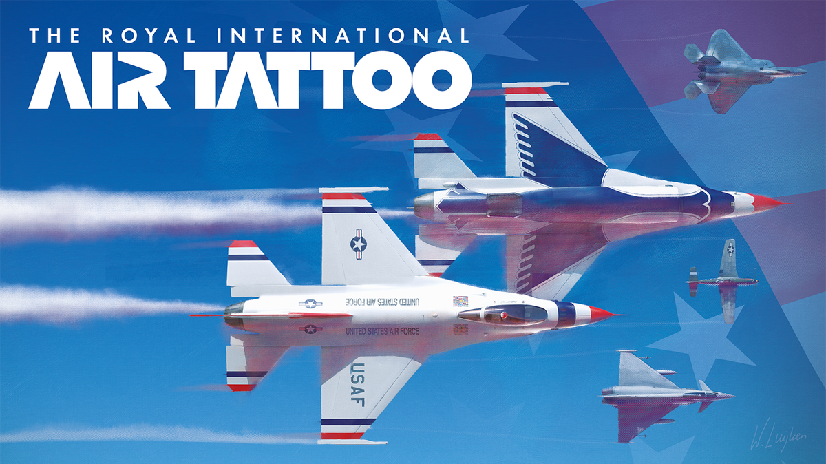 We are delighted to launch the 2017 Air Tattoo show artwork and welcome back artist Wiek Luijken! More here: bit.ly/2l58N2E #RIAT17