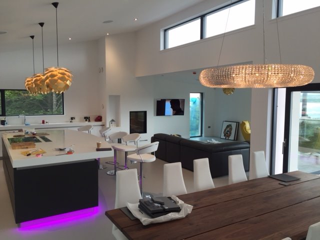 InspiroSmart's tweet image. More @Loxone led strips. Very popular feature. Dimmable feature lights also. #liveinstall  #selfbuild #newbuild  #lightingdesign
