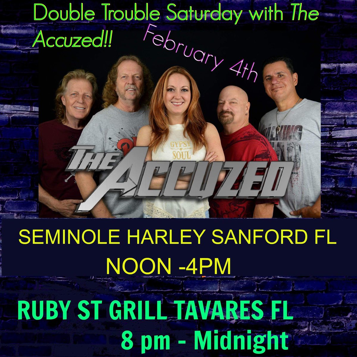 It's going to be a long but fun day, come party with us!!! #theaccuzedband: #theaccuzed #rockband