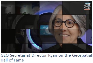 GEOSecretariat's tweet photo. The Geospatial Hall of Fame celebrates #passion #vision #knowledge #leadership #accumen congrats to @BarbaraRyanGEO https://t.co/r6cMxWXd8N https://t.co/TQM0h4iaK4
