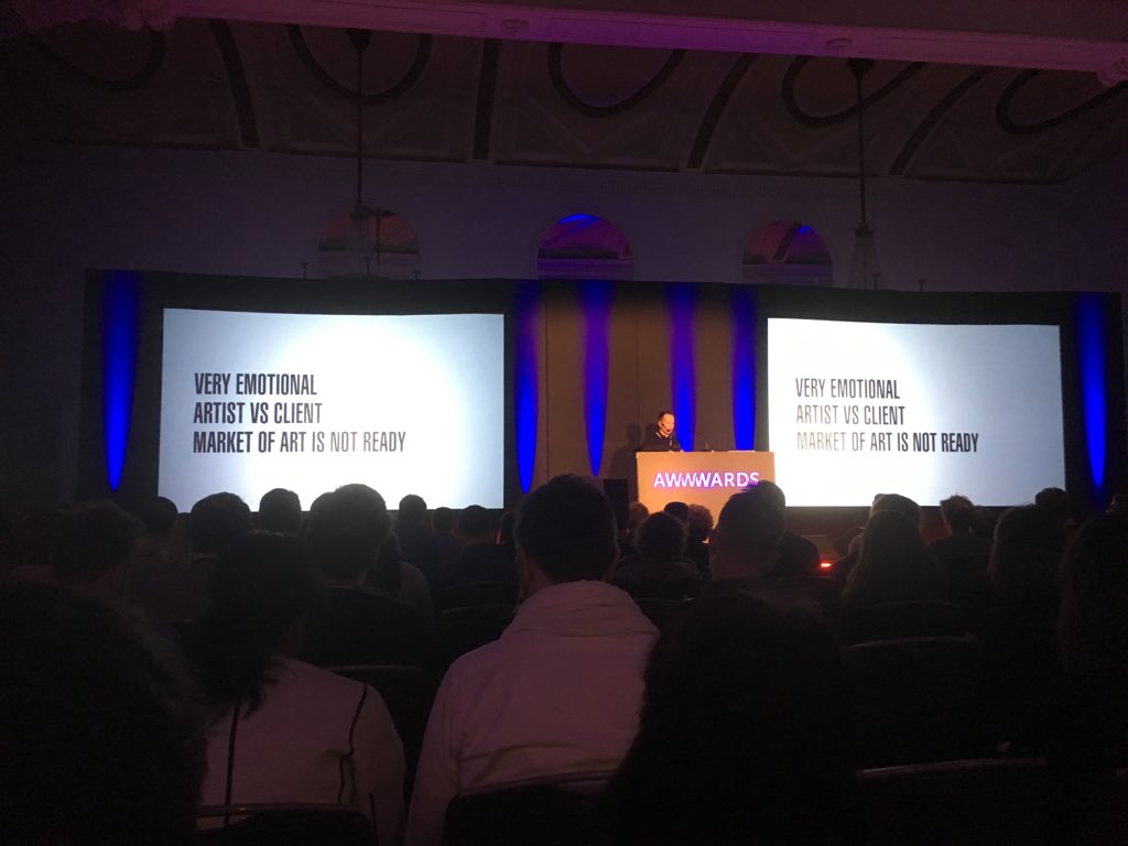 #AWWWARDSLDN @jbgrasset says it like it is.With personal stories and reserved optimism.Great talk on VR #Monochrome